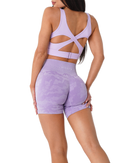 Shorts sem costura camuflado