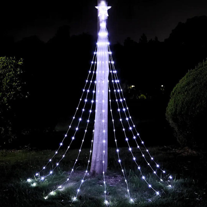 Árvore de Natal de Pisca Pisca + Estrela LED