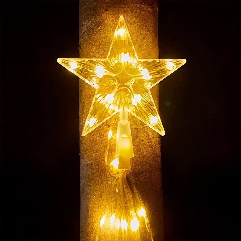 Árvore de Natal de Pisca Pisca + Estrela LED