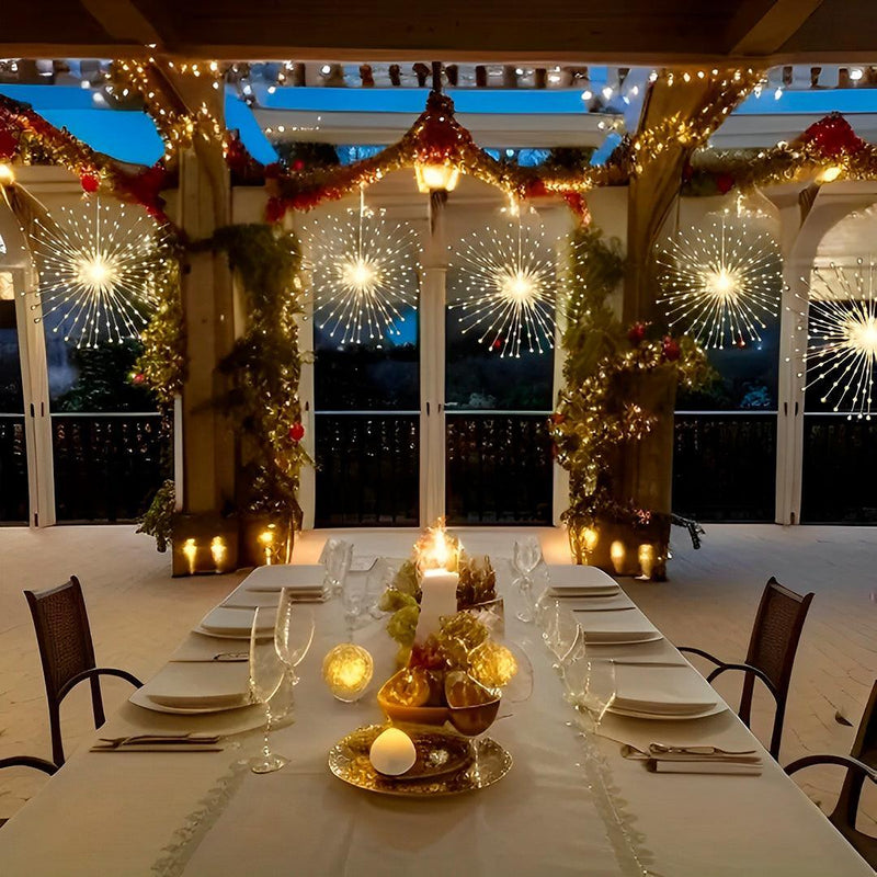 Pendente Solar de LED - Fogos de Artifício