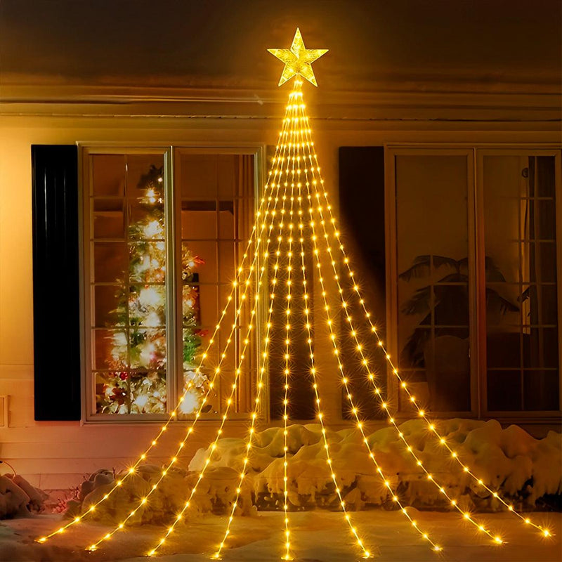 Árvore de Natal de Pisca Pisca + Estrela LED
