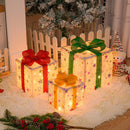 Caixa de Presente Iluminada de Natal LED