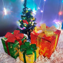 Caixa de Presente Iluminada de Natal LED