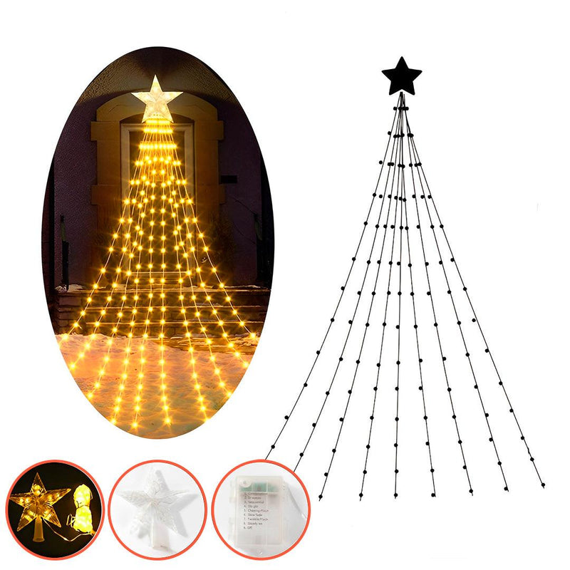Árvore de Natal de Pisca Pisca + Estrela LED