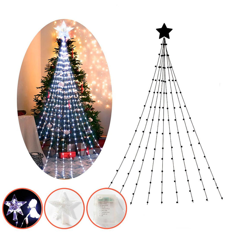 Árvore de Natal de Pisca Pisca + Estrela LED