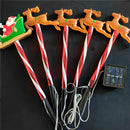 Espeto Solar de Natal LED - Trenó e Renas